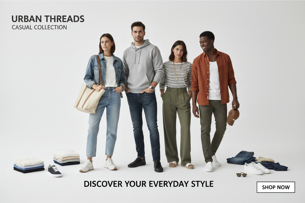 Men & Women Casual Wear Banner